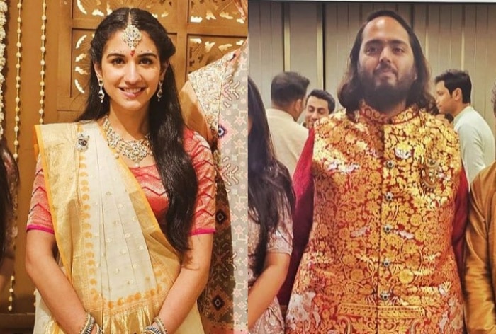 Radhika And Anant Exude Unreal Glow as Bride And Groom-to-be During Graha Shanti Puja Ahead of Wedding, See Happy PICS