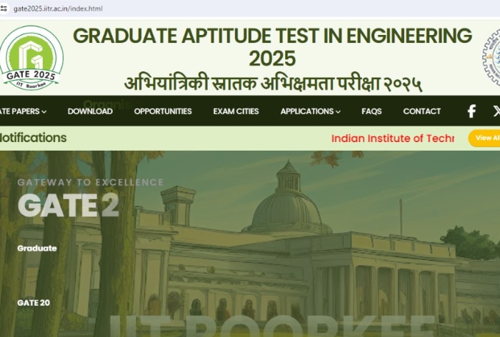 GATE Exam 2025: IIT Roorkee Releases Test Paper, Syllabus; Registration Begins Soon