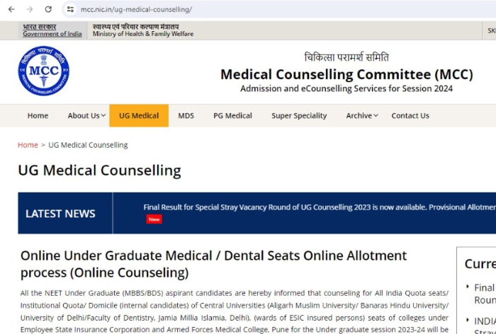 NEET UG 2024 Counselling From July 3rd Week; Check Official Website, How to Register