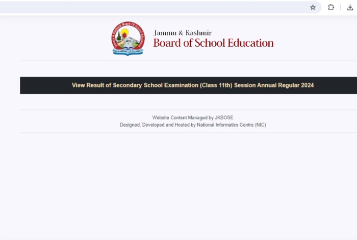 JKBOSE Class 11th Result 2024 DECLARED at jkbose.nic.in; Direct Link, How to Check Scores