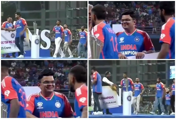 Jay Shah FORGOT to Shake Hand With Jasprit Bumrah After Seeing Virat Kohli During Team India’s Felicitation in Wankhede | WATCH VIDEO