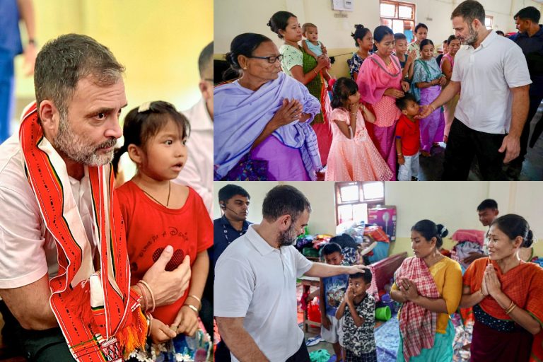 Rahul Gandhi Visits Relief Camps In Jiribam And Churachandpur, Talks To Ethnic Violence Victims In Manipur