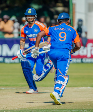 5th T20I: Sanju Samson’s 58 & Shivam Dube’s cameo powers India to 167/6 against Zimbabwe