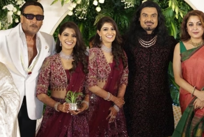 AR Rahman, Jackie Shroff, Trisha and Others Attend Varalaxmi Sarathkumar & Nicholai Sachdev’s Wedding Reception in Chennai – See Pics