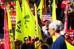 Thousands of trade workers join strikes over Australian government's union takeover