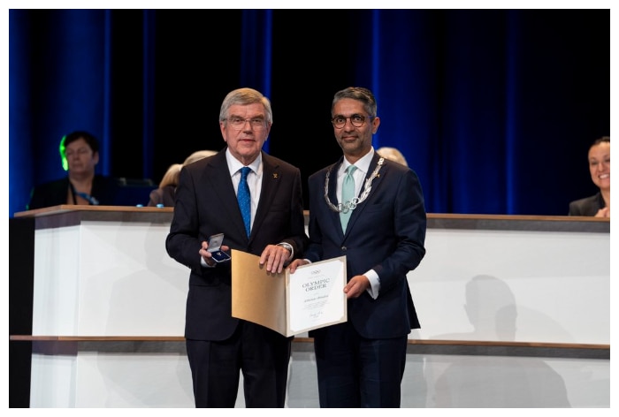 Abhinav Bindra Honored With Olympic Order At IOC Session In Paris