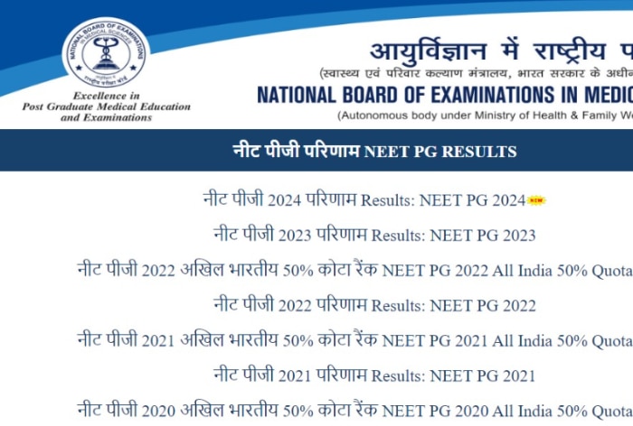 NEET PG 2024 Result LIVE: NBEMS NEET Individual Scorecard at nbe.edu.in Today; Direct Link, MCC Counselling Dates