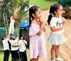 Shilpa Shetty's dahi-handi legacy continues with this cute 'Govinda'
 breaking 'matki'