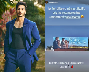 Ishaan Khatter is ecstatic as he gets featured first time on
 billboard in LA