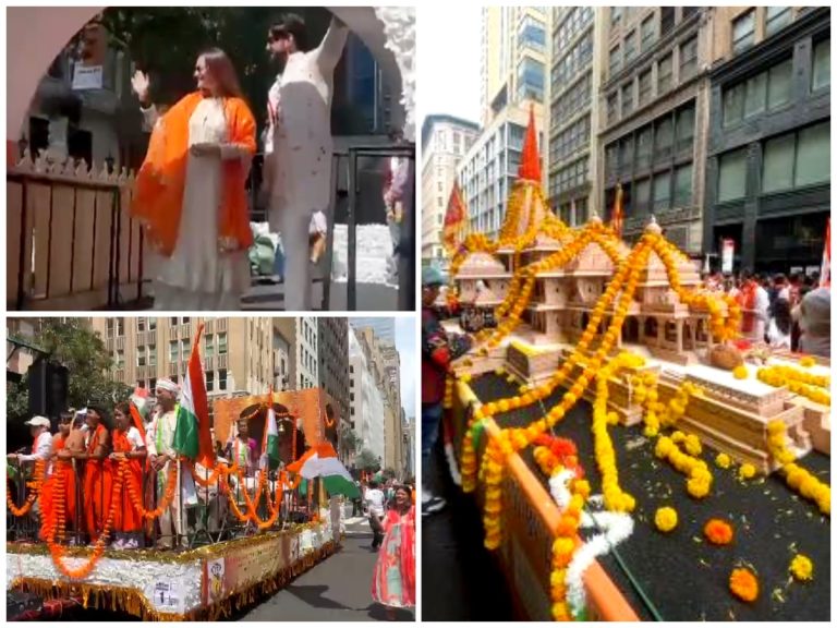 Watch: India Day Parade Celebration In New York; Ayodhya’s Ram Mandir Float Takes Center Stage