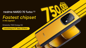 World’s 1st batch of Dimensity D7300 Energy to feature turbo performance in realme NARZO 70 Turbo 5G