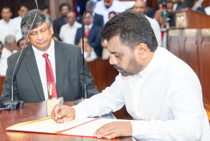 Dissanayake vows to lead Sri Lanka into 'new era of Renaissance' (Ld)