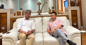 Sikkim CM discusses football development with AIFF chief Kalyan Chaubey