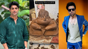 Karan Wahi, Rithvikk Dhanjani sculpt eco-friendly Ganpati ahead of
 Ganesh Chaturthi