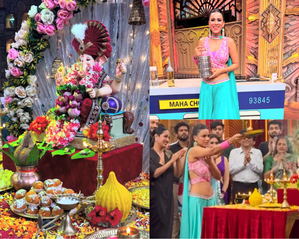 Nia Sharma celebrates Ganeshotsav with 'Laughter Chefs' team; drops photos