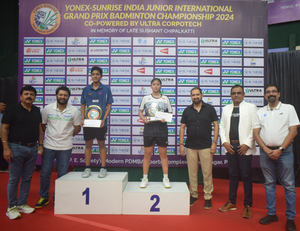 Chieh, Tamiri win titles at India Junior International Badminton Tournament