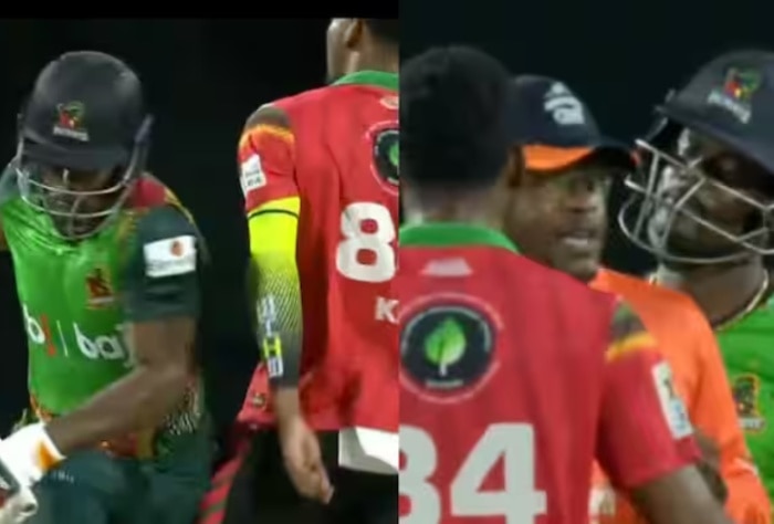 WATCH: Andre Fletcher And Keemo Paul Engage Into Heated Conversation, Umpire Intervene To Separate Them In CPL 2024