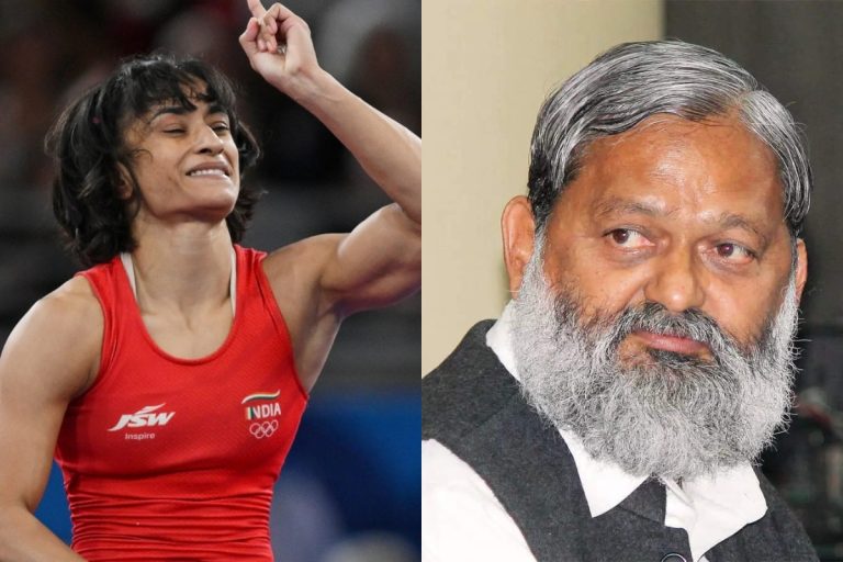 ‘Congress Ki Beti Ya Desh Ki Beti’: Haryana BJP Leader Anil Vij Questions Vinesh Phogat