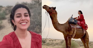 Nimrat Kaur shares throwback clip riding a camel 'somewhere in the desert’