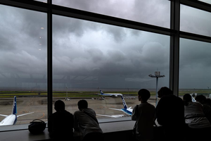 Thunderstorms hit Japan despite Typhoon Shanshan's downgrade