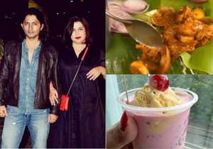 Farah Khan enjoys sea food with chef Sanjyot Keer in her husband's hometown