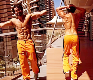 Tiger Shroff flaunts his washboard abs, toned physique in new
 Instagram video