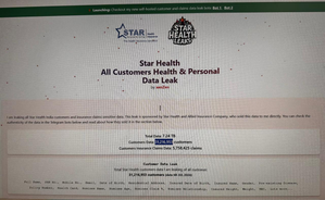 Hacker 'selling' 3.12 cr Star Health customers’ data, 57.5 lakh insurance premium records for $150K