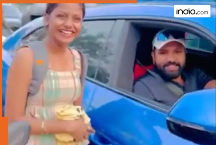 Rohit Sharma stops car, gives heartwarming birthday wishes to a fan in Mumbai, video goes viral | WATCH