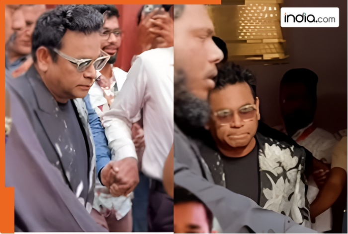 AR Rahman looks sad in first appearance after announcing divorce with ex-wife Saira Banu, watch viral video