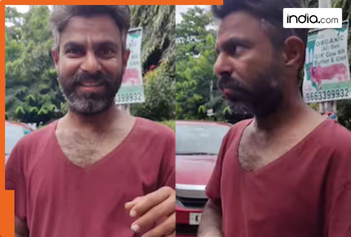 Heartbreaking! This man once worked as a successful Engineer in Germany is now begging on streets of Bengaluru, watch video