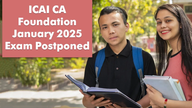 ICAI CA Foundation January 2025 Exam: CA Foundation exam postponed, exam will not be held on January 14, new date released..