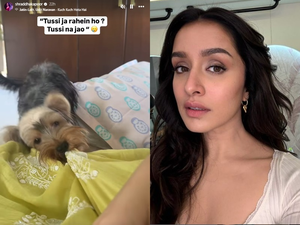 Shraddha Kapoor recreates ‘Tussi na jao’ moment with her furry friend