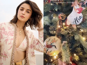 Alia Bhatt kicks off December by installing christmas tree with
 Raha's name