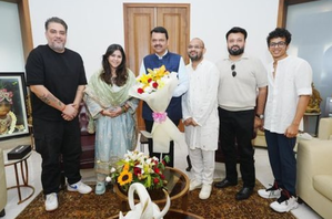 Ektaa R Kapoor meets Devendra Fadnavis, congratulates him for
 historic win in Maharashtra Elections